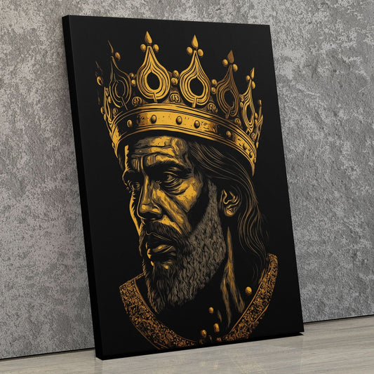 A King's Burden - Wall Art in Black Frame