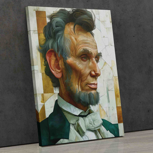 Abe Lincoln - Wall Art in Black Frame