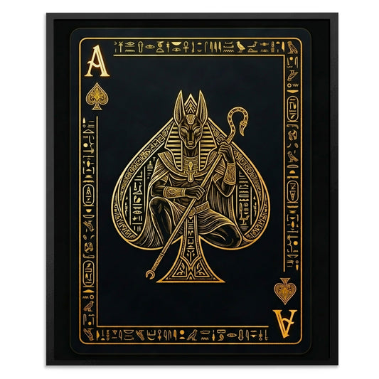 Ace Of Spades Egyptian Card