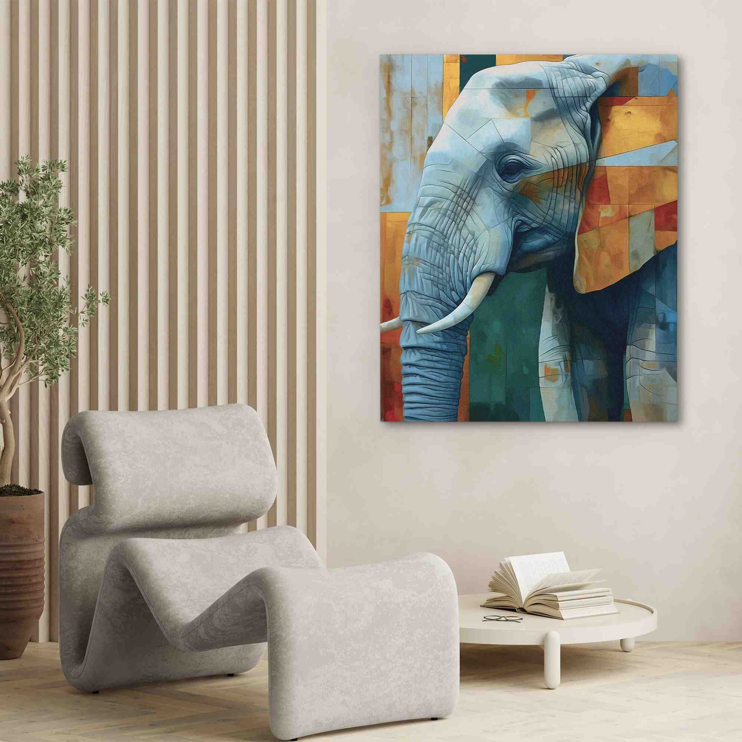Albino Elephant - Wall Art Print