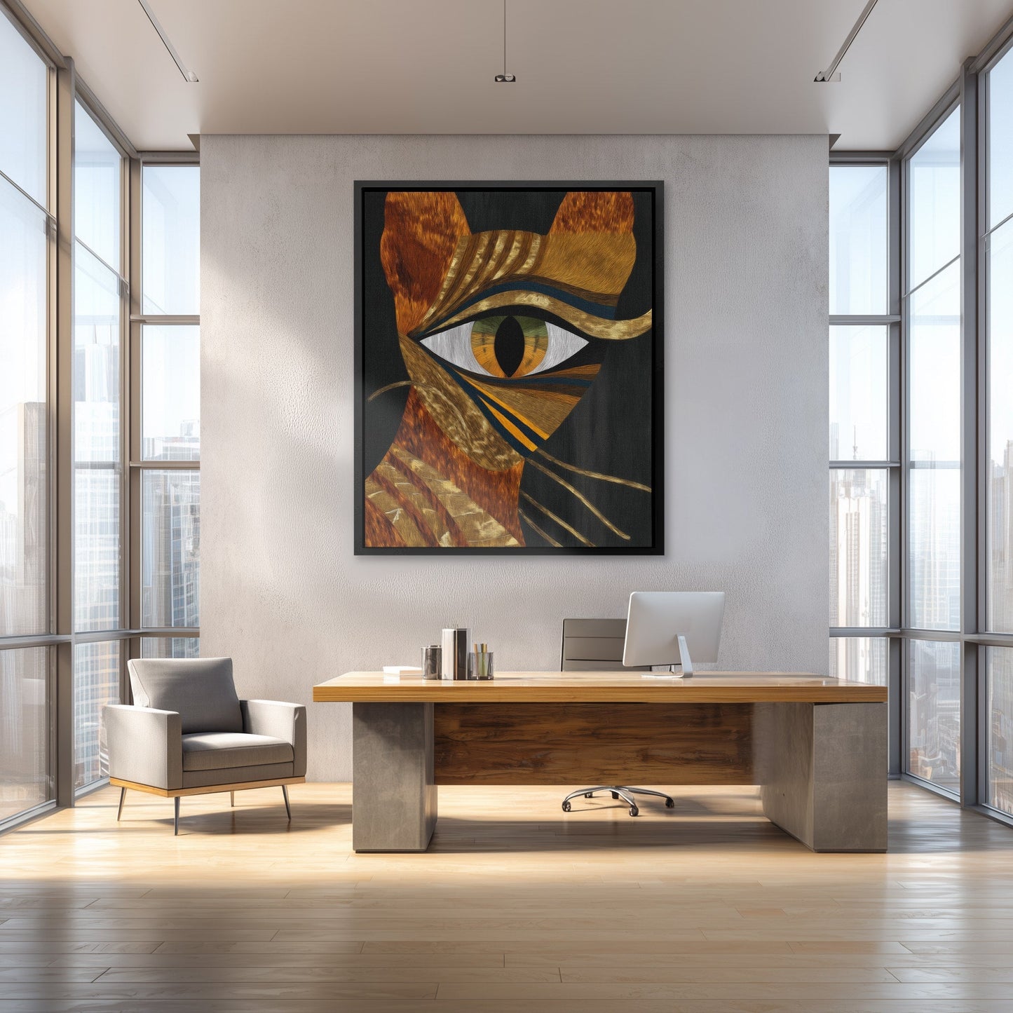 Amber Eye Oracle - Luxury Wall Art