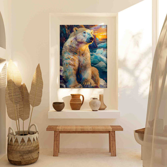 Arctic Sunrise - Wall Art in Black Frame