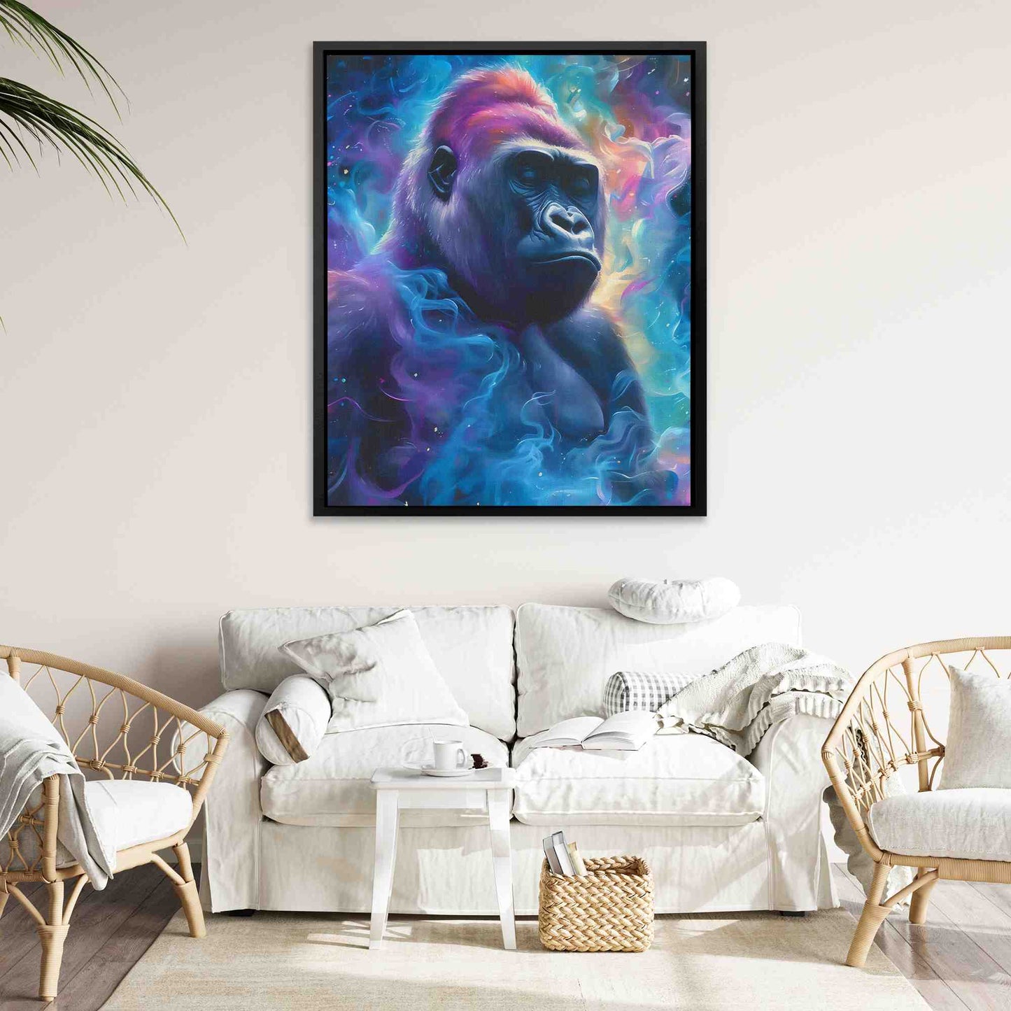 Blue Ape - Surrealism Wall Art Print