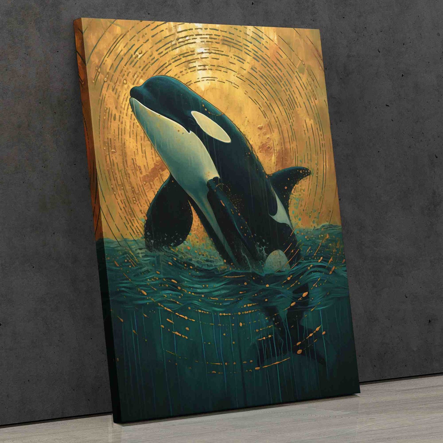 Breaching Orca - Wall Art Print
