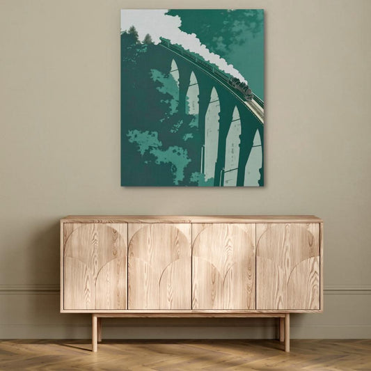 Bridge to Nowhere - Wall Art in Black Frame