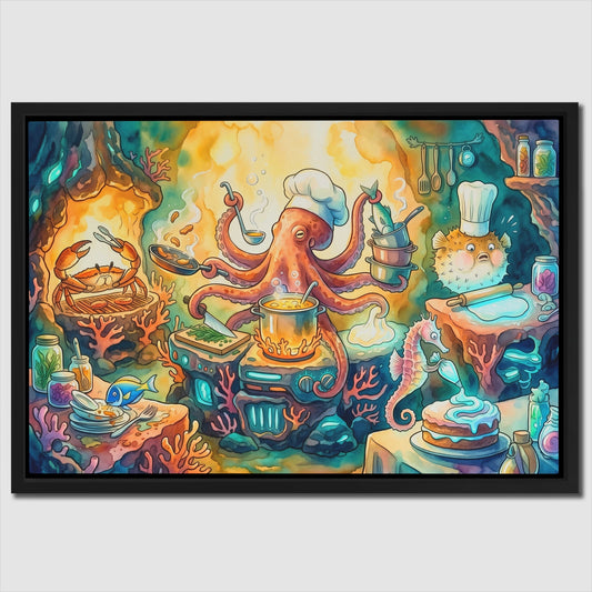 Chef Octopus Cooking