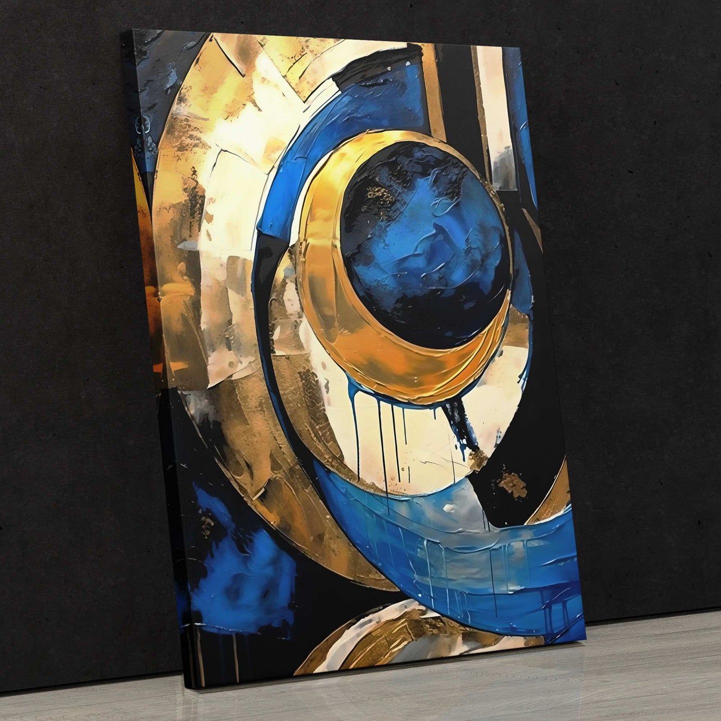 Cobalt Luxe - Abstract Wall Art Print