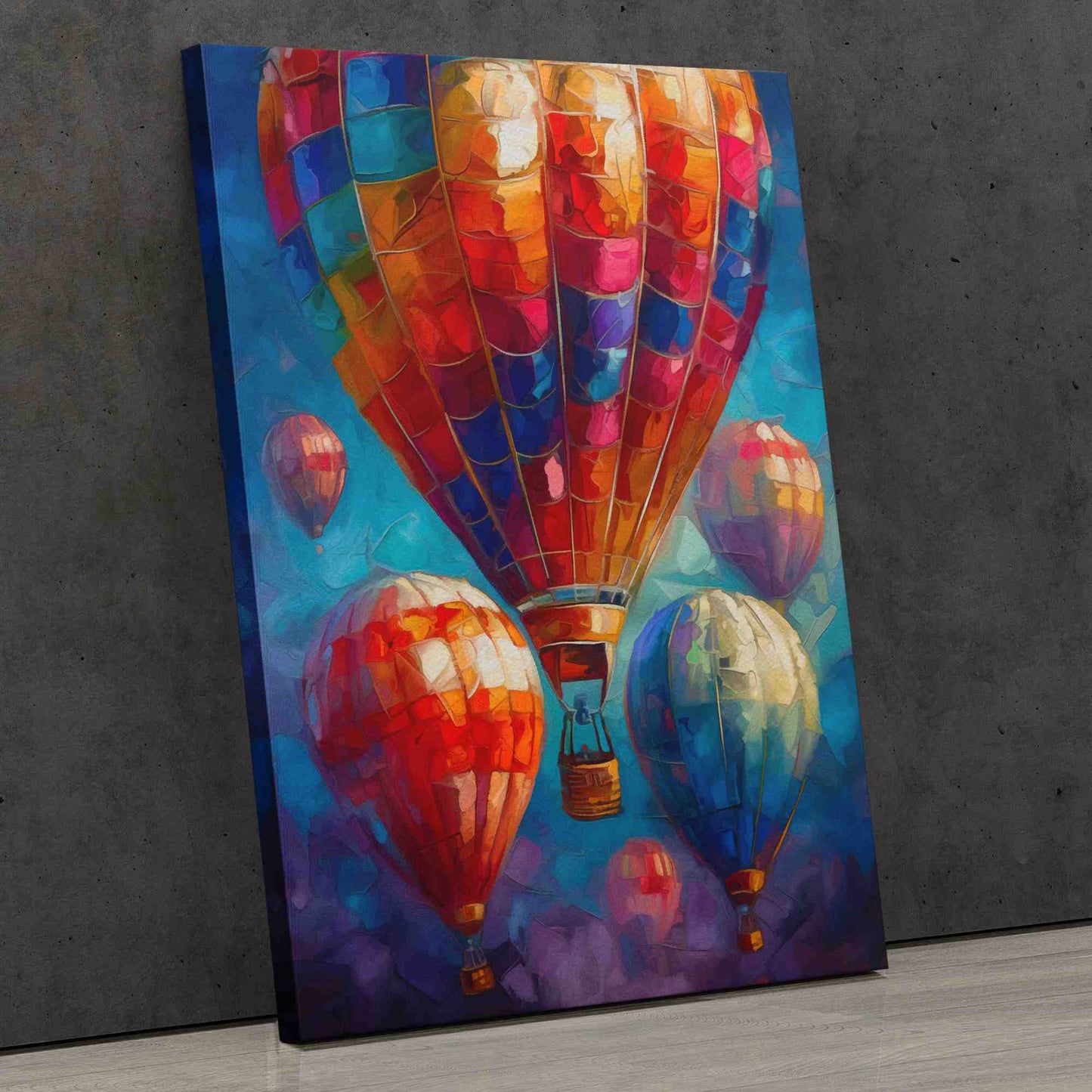Colorful Heights - Blue Wall Art