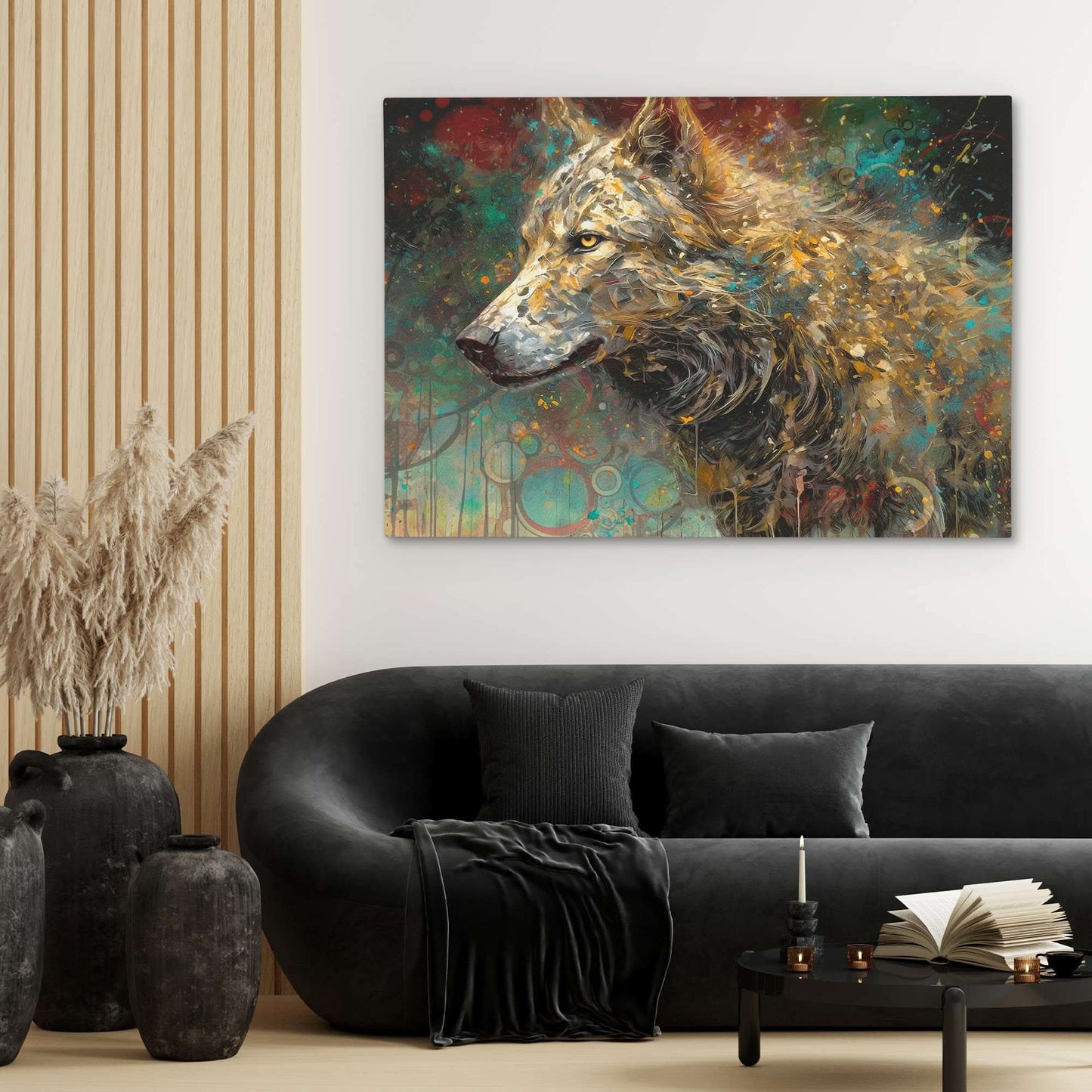 Cosmic Canine - Abstract Wall Art Print
