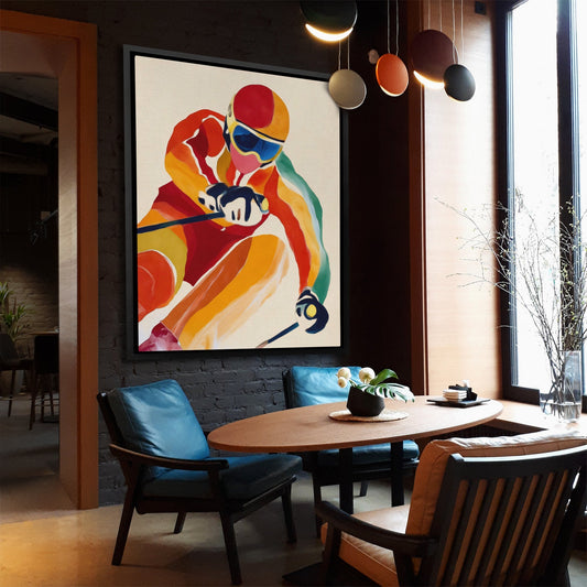 Downhill Fire Rush - Luxury Wall Art