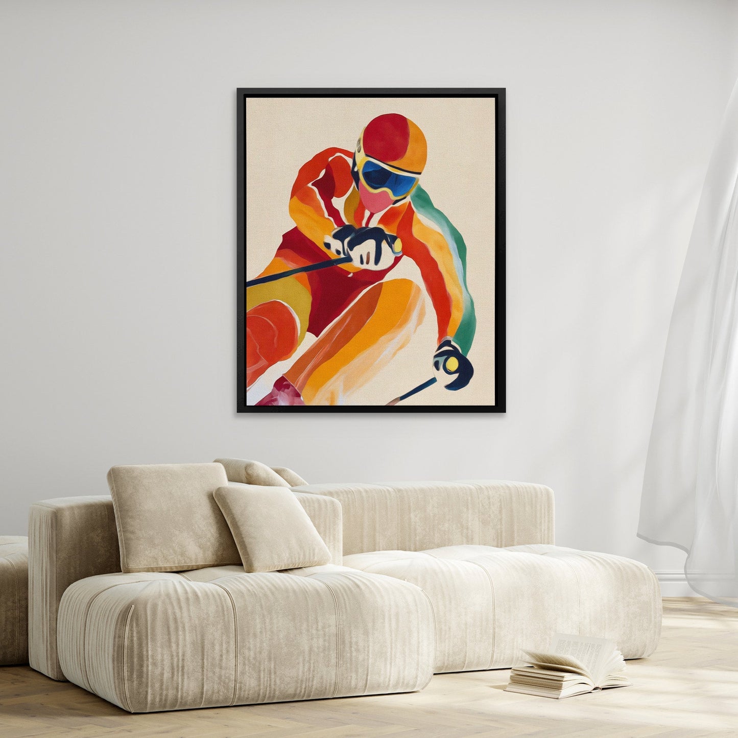 Downhill Fire Rush - Luxury Wall Art
