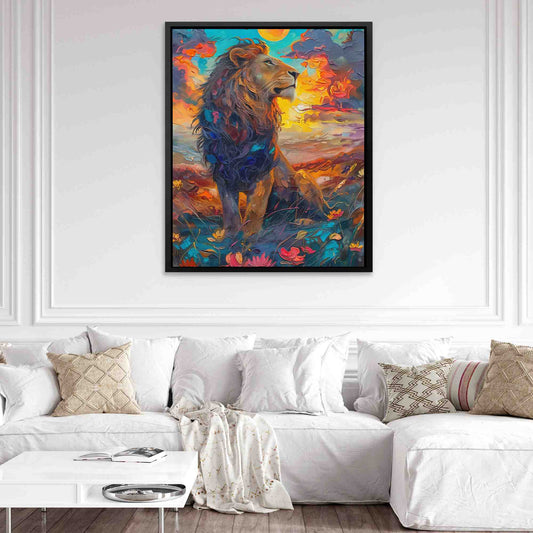 Downwind Scent - Maximalist Wall Art in Black Frame