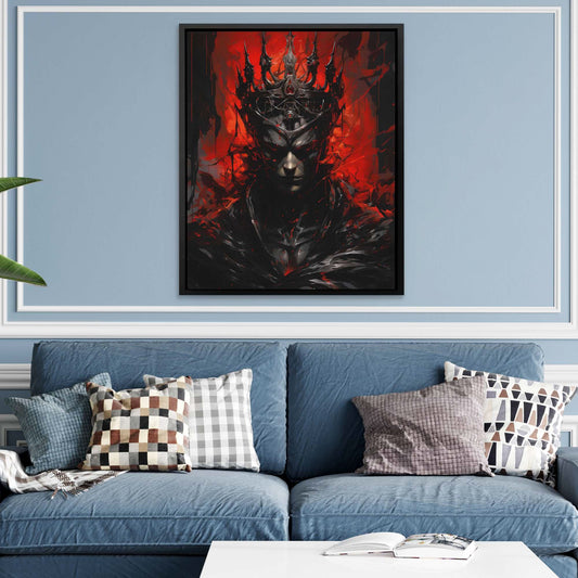 Eerie Regent - Gothic Wall Art in Black Frame