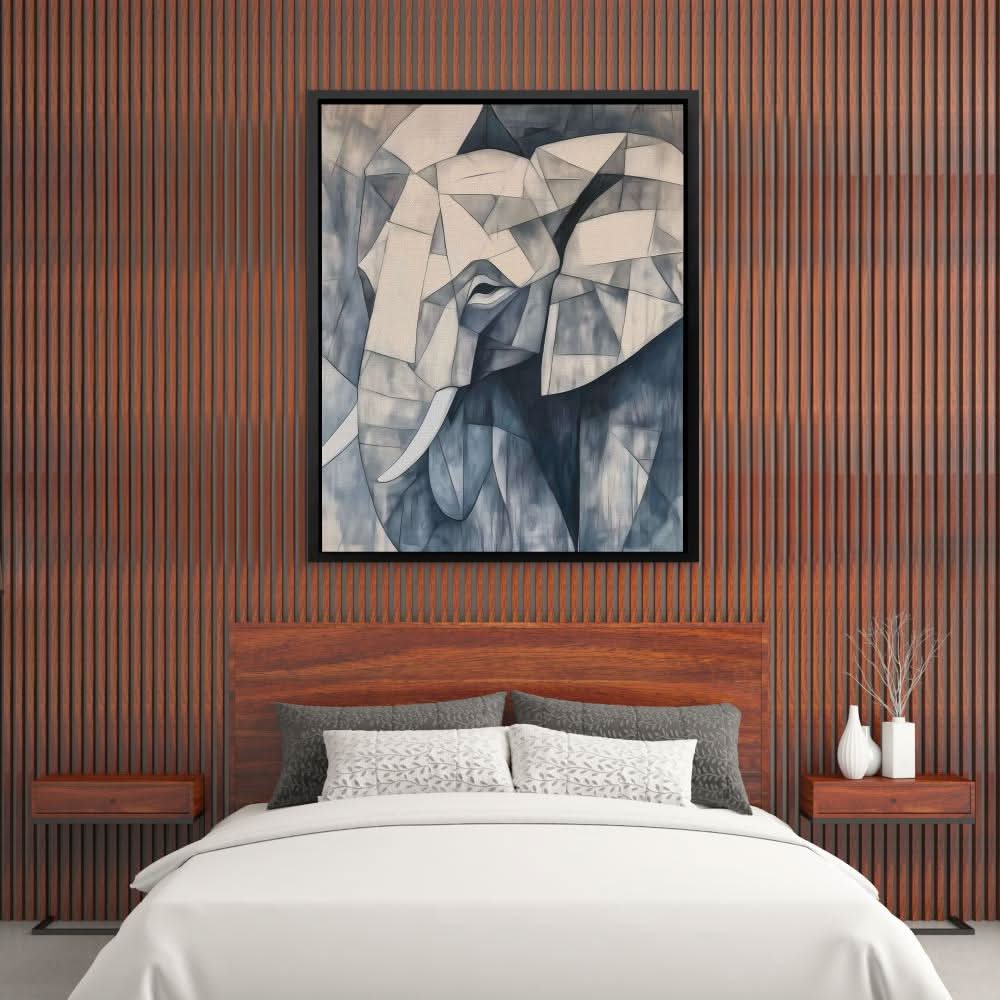 Elephant Mosaic - Oversized Elephant Canvas Wall Art