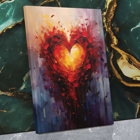 Ember of Love - Wall Art in Black Frame
