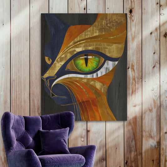 Emerald Eye Sphinx - Luxury Wall Art