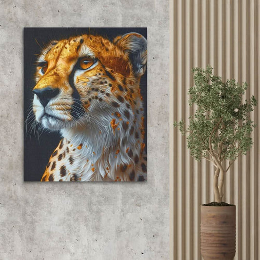 Enchanted Cheetah - Wall Art in Black Frame