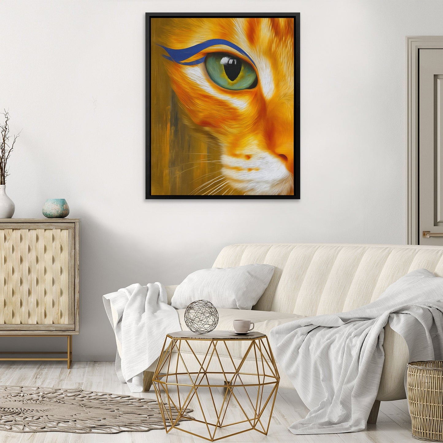Feline Amber Oracle - Luxury Wall Art