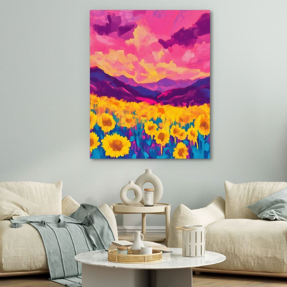 Fields of Fire - Maximalist Wall Art Print