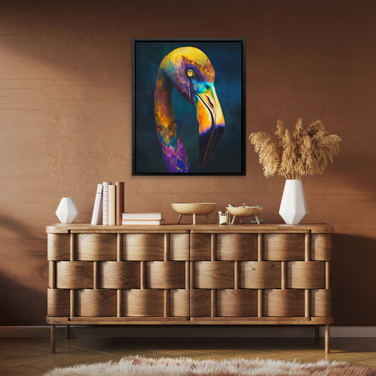 Flamingo Cosmic Plumage - Luxury Wall Art