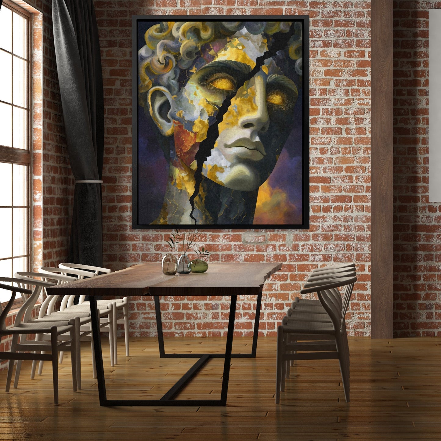 Fractured Golden Soul - Luxury Wall Art