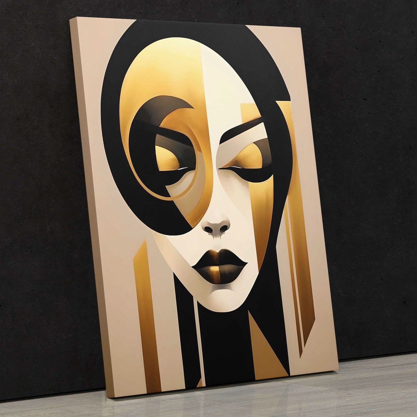 Golden Vision - Minimalist Wall Art Print