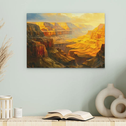 Grand Canyon Sunset - Wall Art in Black Frame