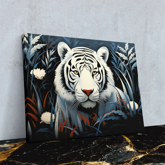 Hiding Tiger - Wall Art in Black Frame