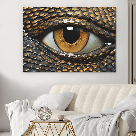 Illuminati Eye - Wall Art in Black Frame