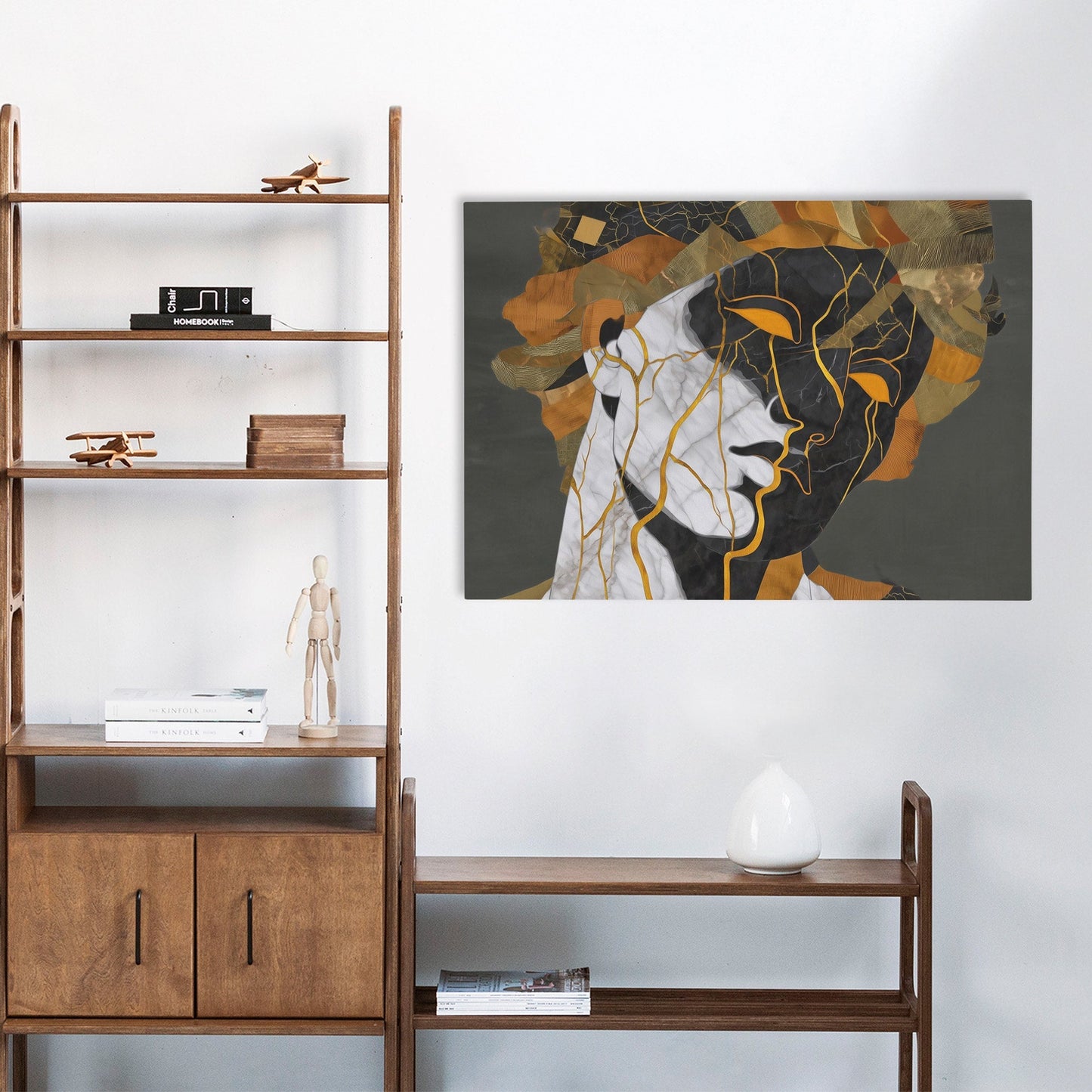 Kintsugi Bust - Luxury Wall Art