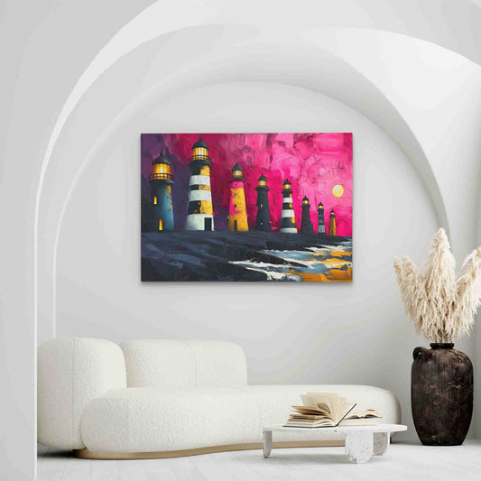 Lighthouse Aesthetics - Wall Art in Black Frame