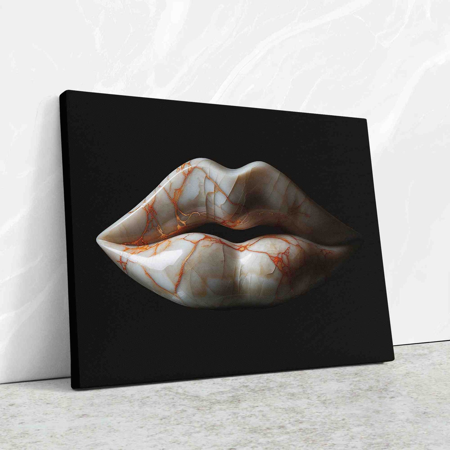Marble Lips - Wall Art Print