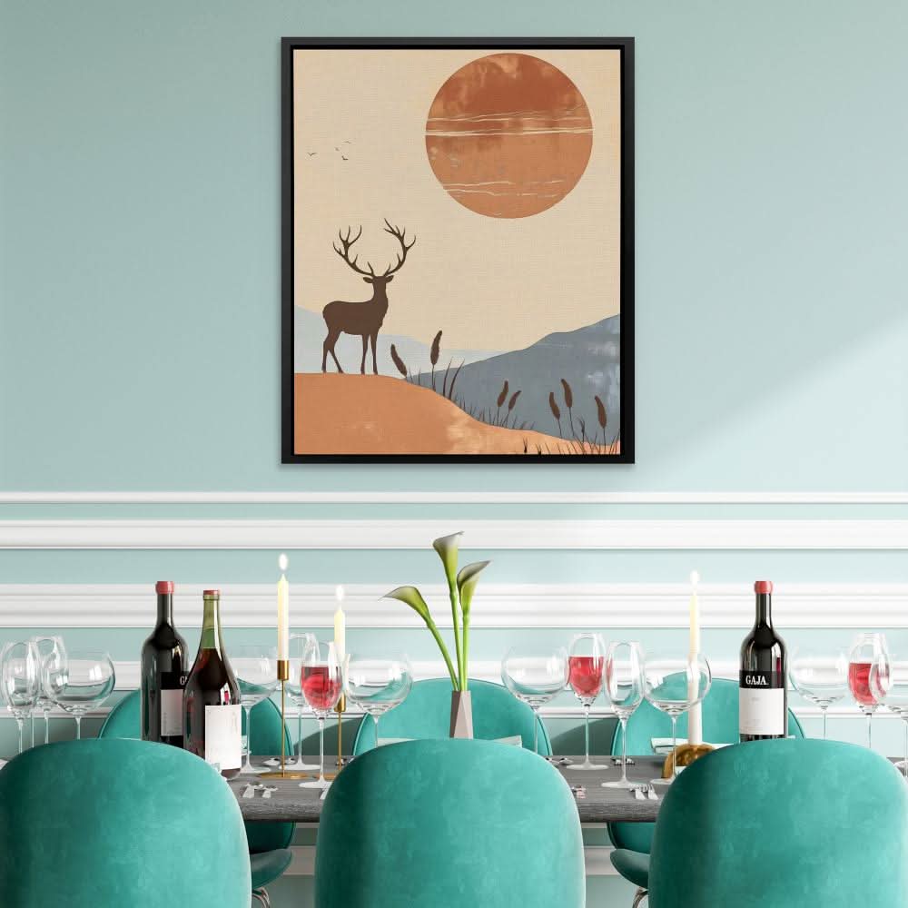 Mystic Oasis - Minimalist Wall Art Print