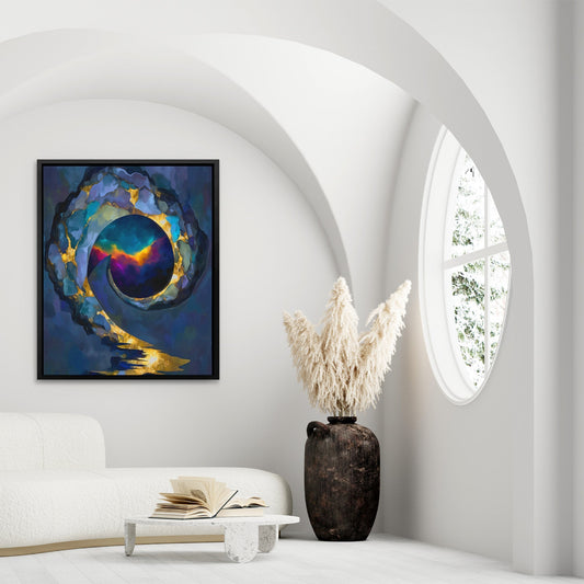 Portal's Sapphire Heart - Luxury Wall Art