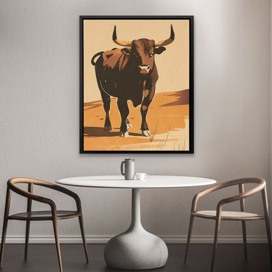 Power in Simplicity - Minimalist Wall Art in Black Frame