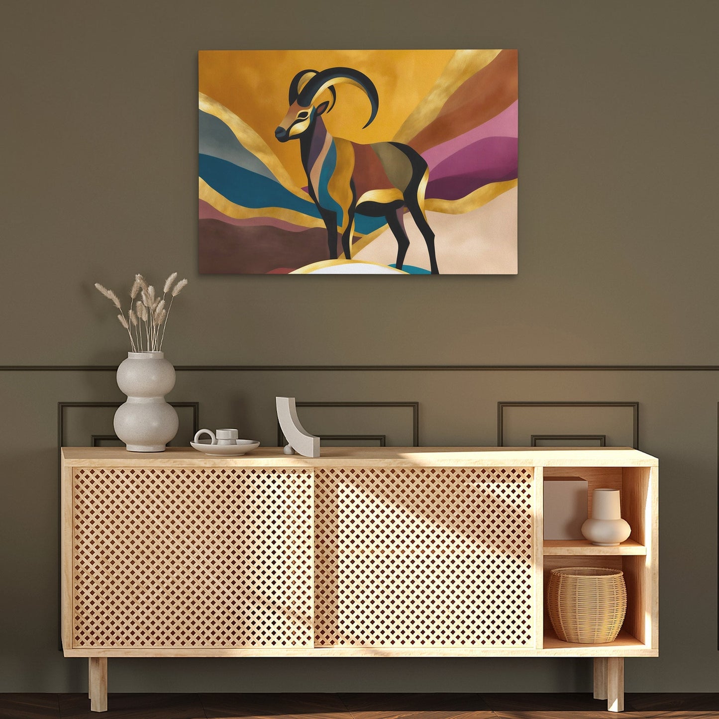 Rams Radiant Ascent - Luxury Wall Art