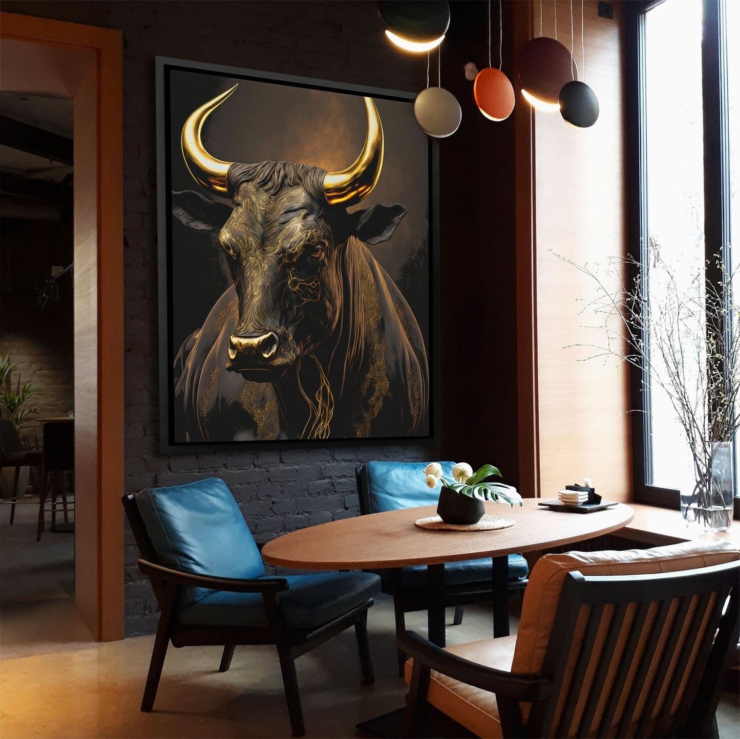 Standing Bull - Luxury Wall Art