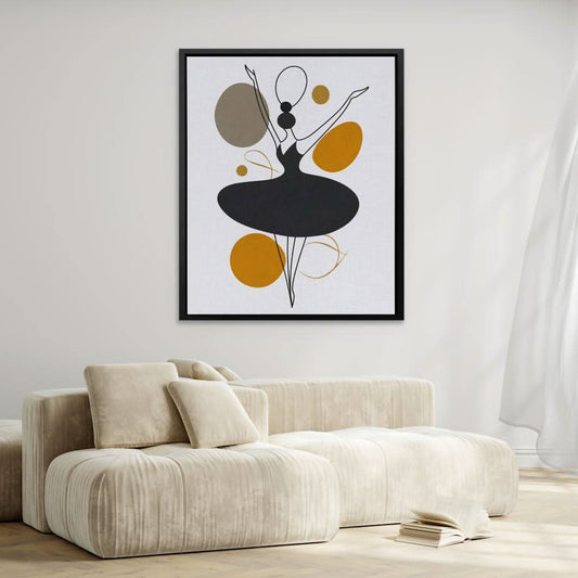 Tiny little Dancer - Figurative Wall Art in Black Frame