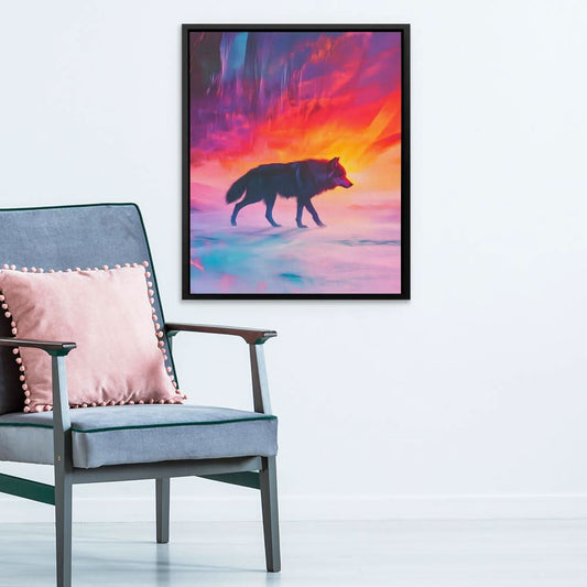 Twilight Giant - Wall Art in Black Frame