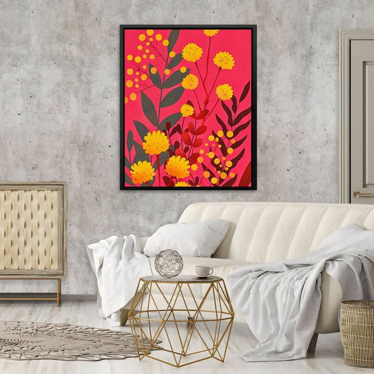 Vibrant Art Pop - Wall Art in Black Frame