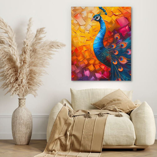 Vibrant Display - Wall Art in Black Frame