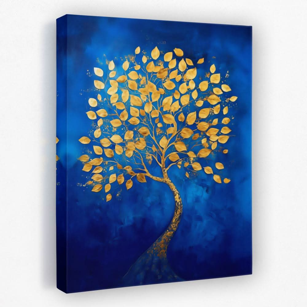 botanical wall art canvas of layered green leaves and ferns on a neutral linen background in a calm modern room