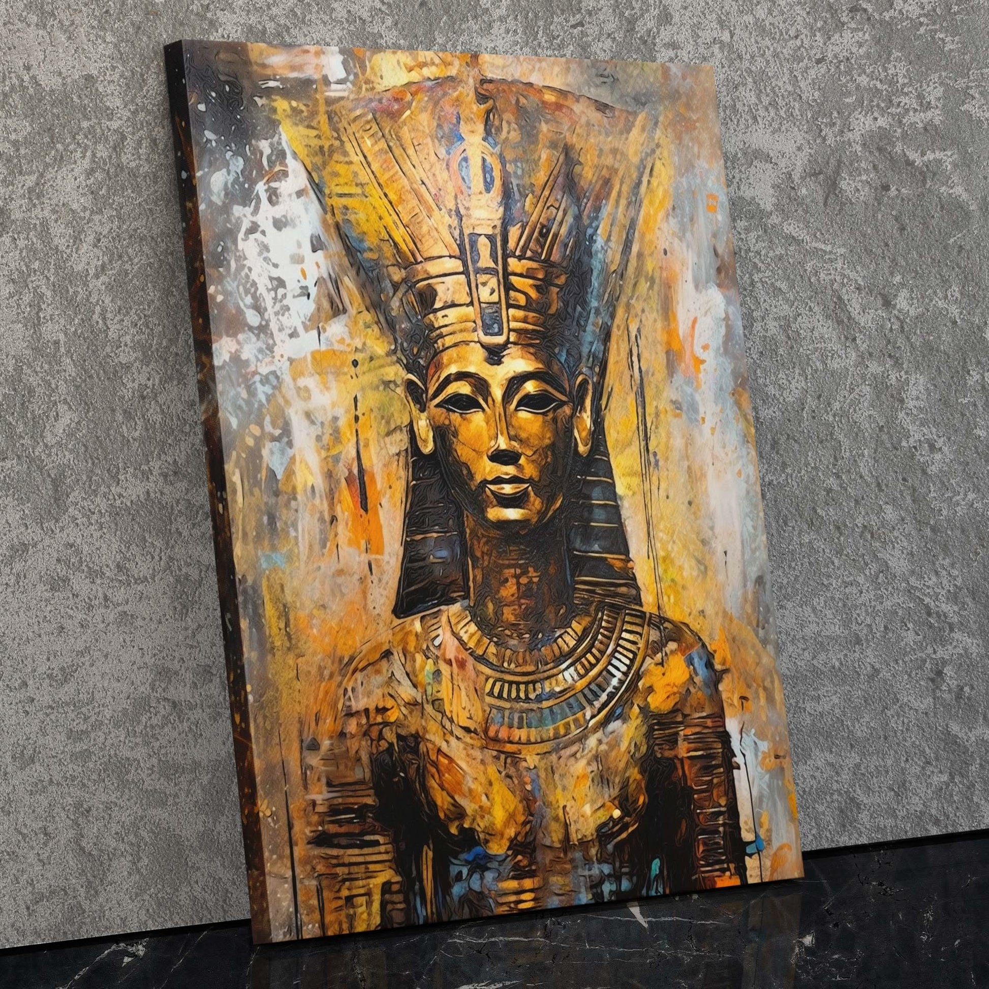 A Forgotten Time - Egyptian Wall Art in Black Frame