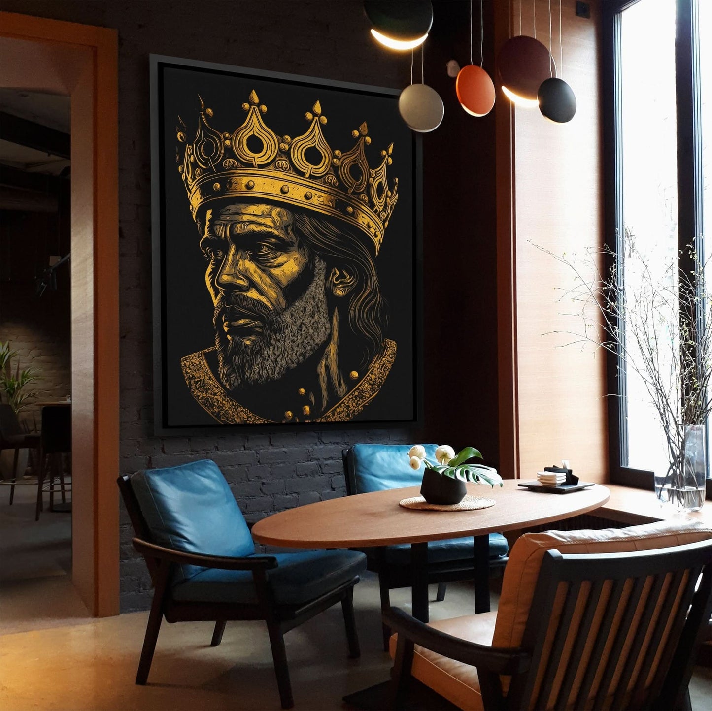 A King's Burden - Black Person Canvas Print
