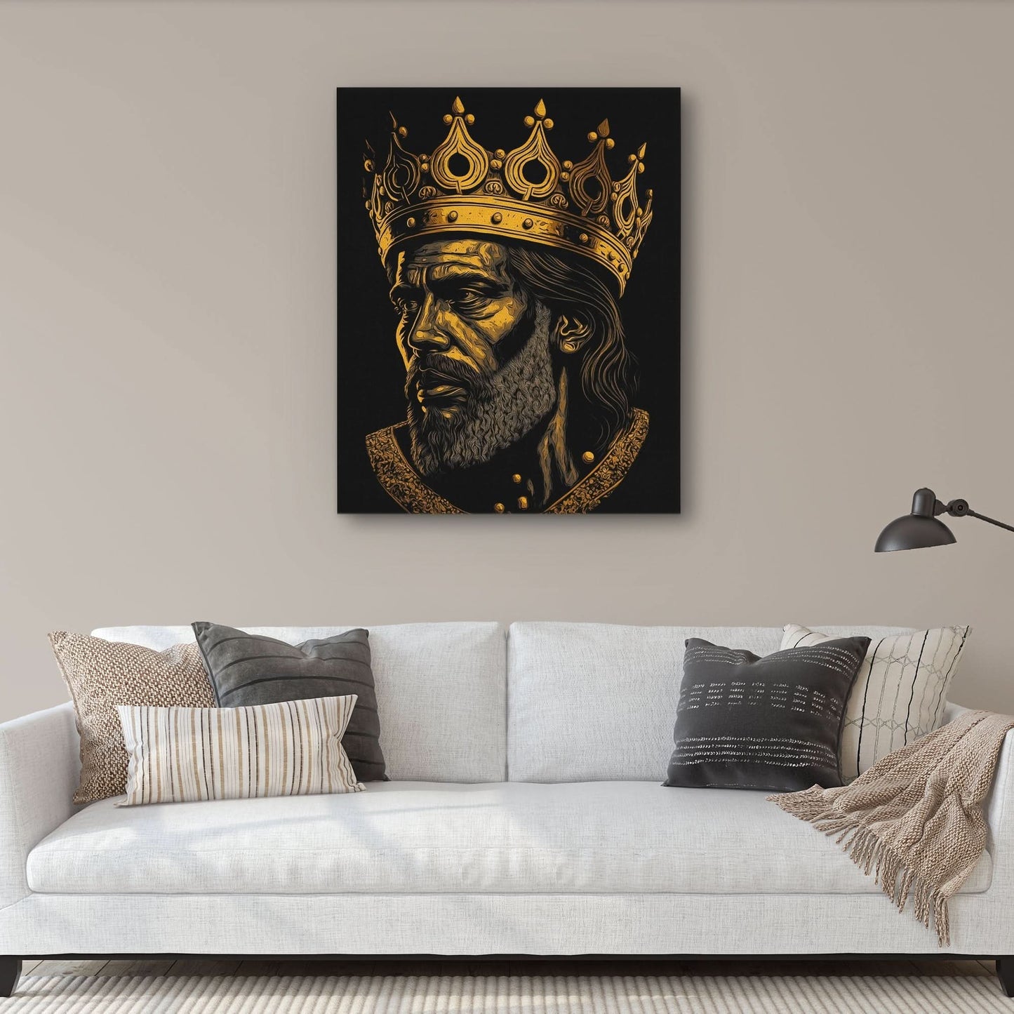 A King's Burden - Large Canvas Print