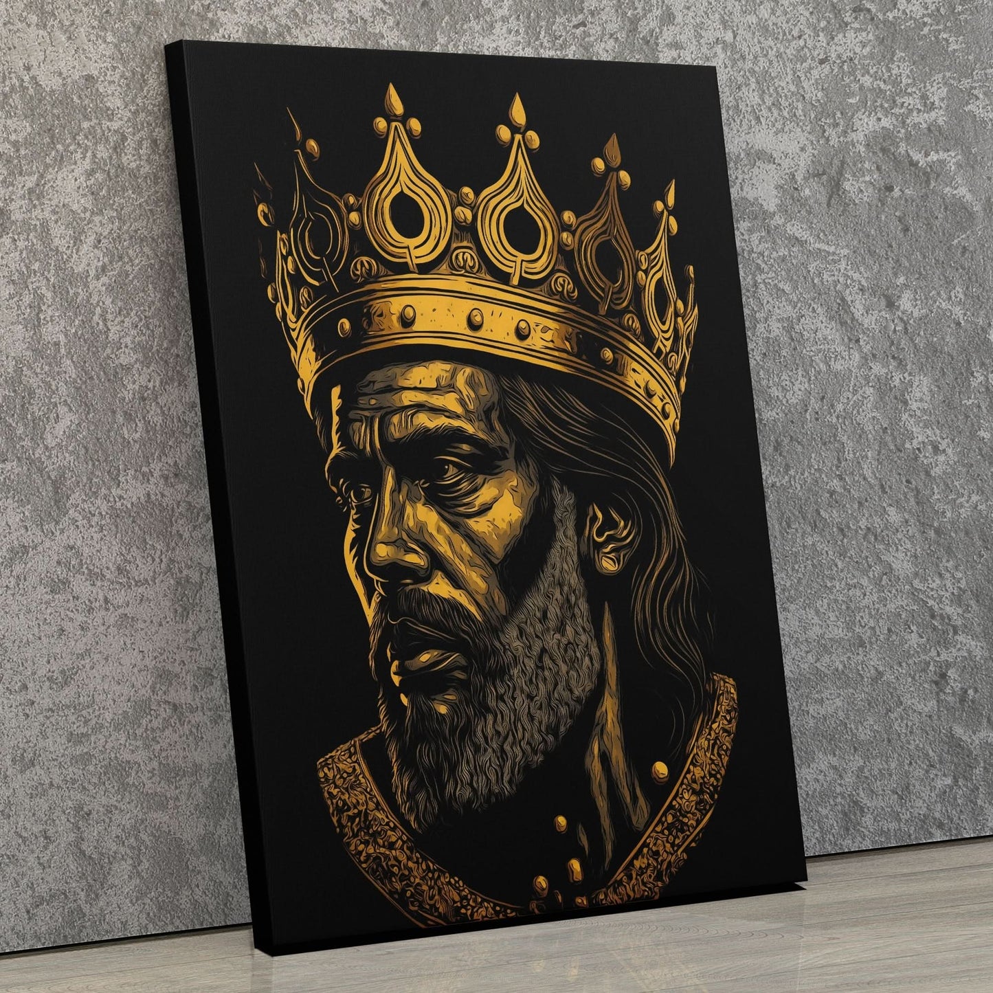A King's Burden - Wall Art in Black Frame