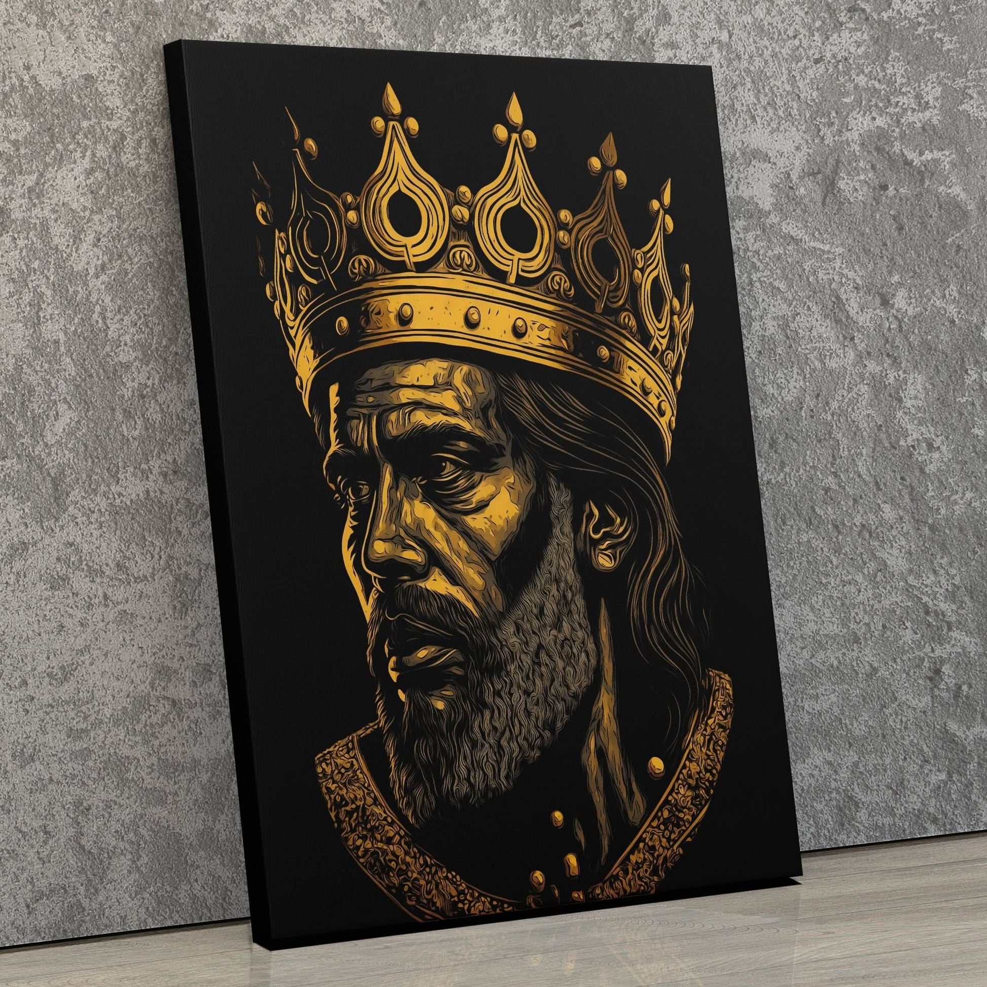 A King's Burden - Wall Art in Black Frame