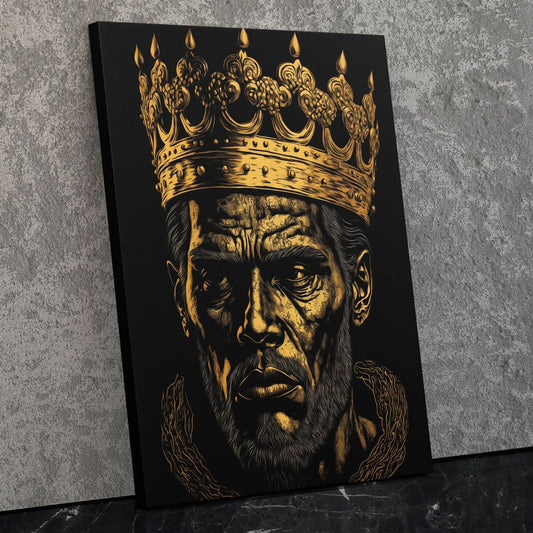 A King's Memory - King Canvas Wall Art