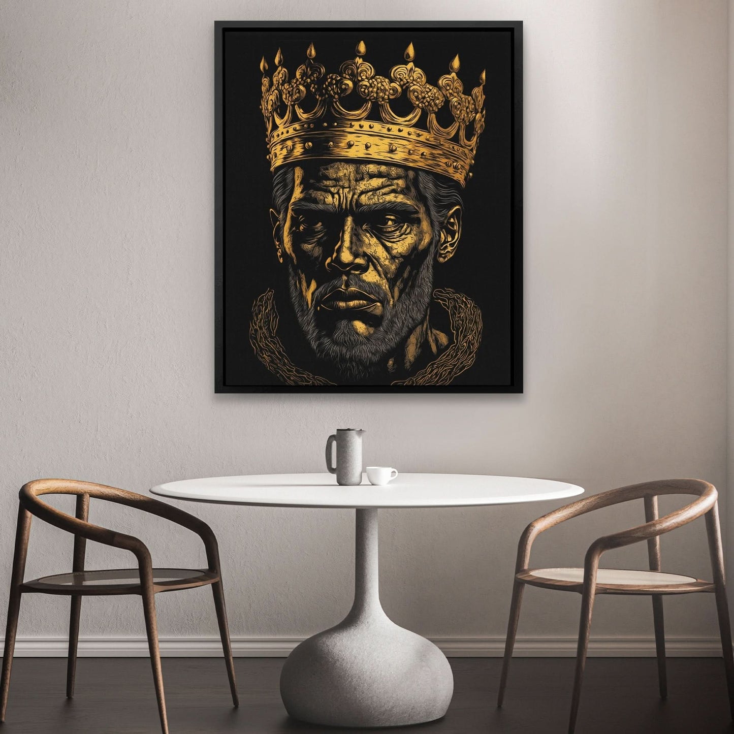 A King's Memory - Black Person Canvas Print
