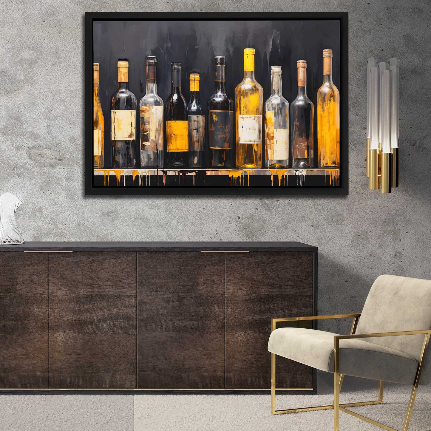A Taste of Luxury - Alcohol Art for Bar And Pub